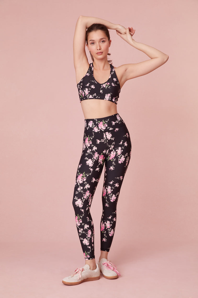 WEAR LOVE MORE High Rise Recycled 7/8 Legging in Sugar Pink Floral – Wear  Love More