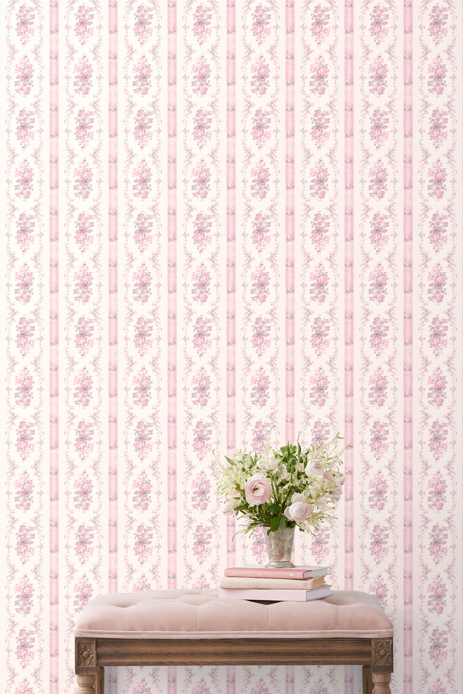 light pink pattern wallpaper