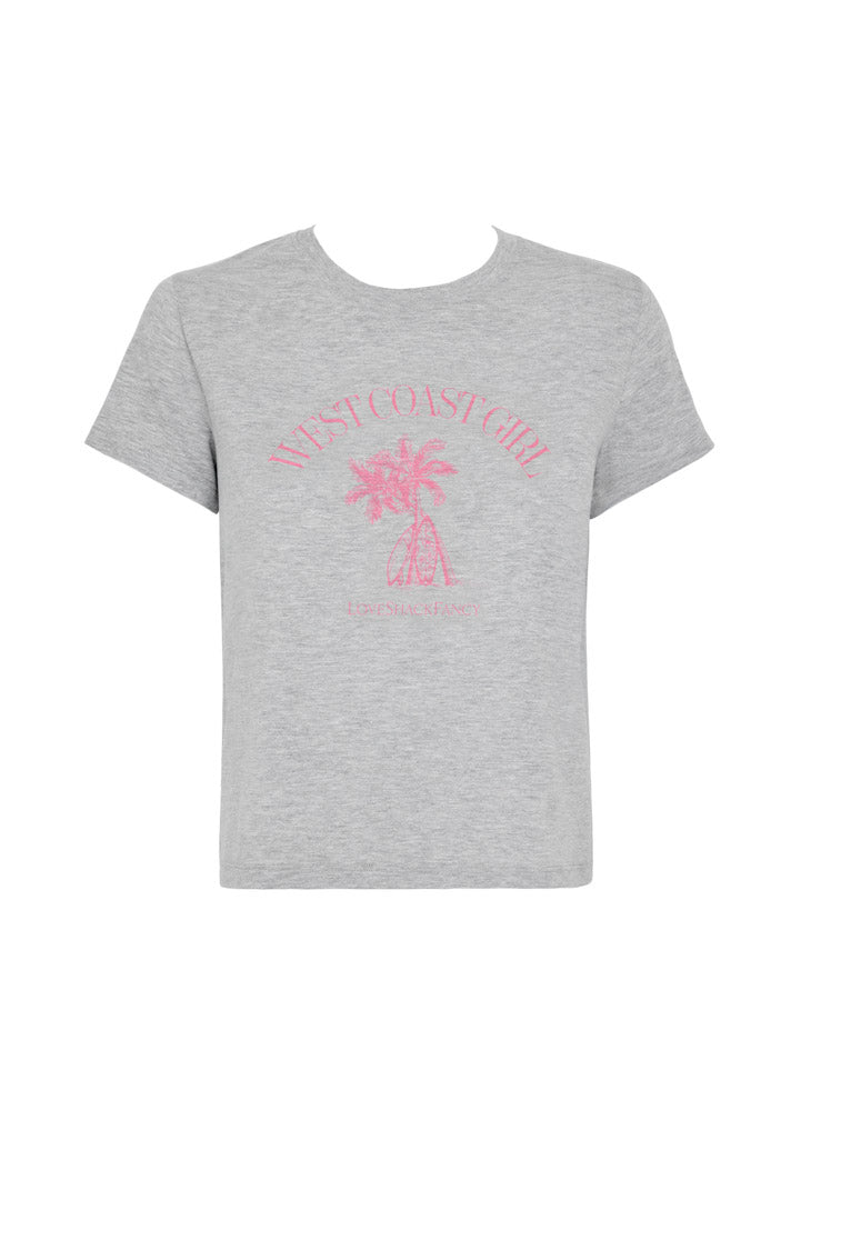 Girl We OG Los Angeles S/S Tee - Grey Heather