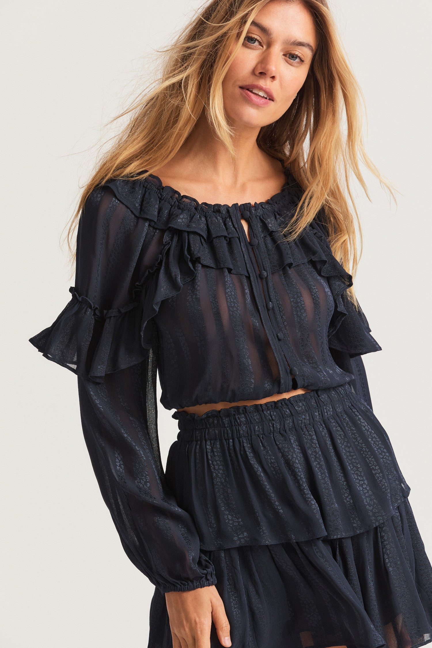 Ruffle Popover Top