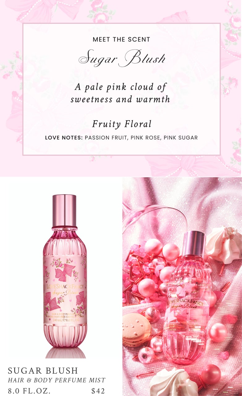 Meet the Scent: Sugar Blush, a pale pink cloud of sweetness and warmth