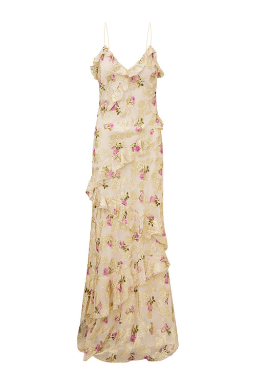 Rialto Floral Silk Maxi Dress