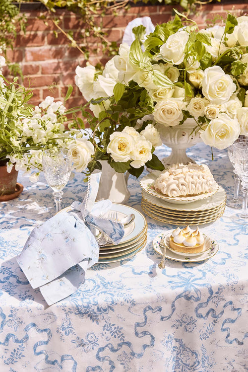 Vintage Inspired Cotton Tablecloth