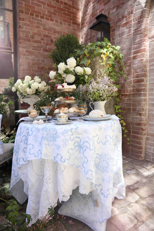 Vintage-Inspired Cotton Tablecloth