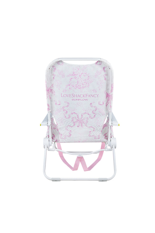 Sunflow x LoveShackFancy Shore Thing Pink Bow Chair