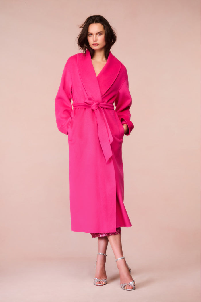 Mahika Wool-Cashmere Wrap Coat