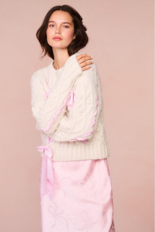 Parson Alpaca-Blend Ribbon Pullover