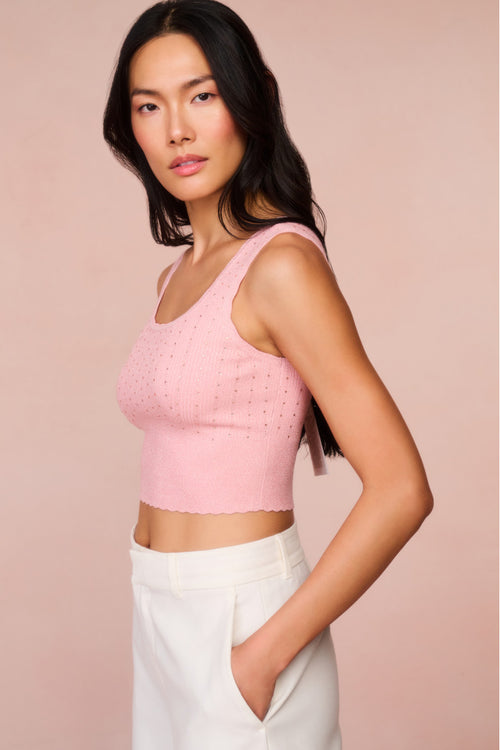 Prague Crystal Knit Tank Top