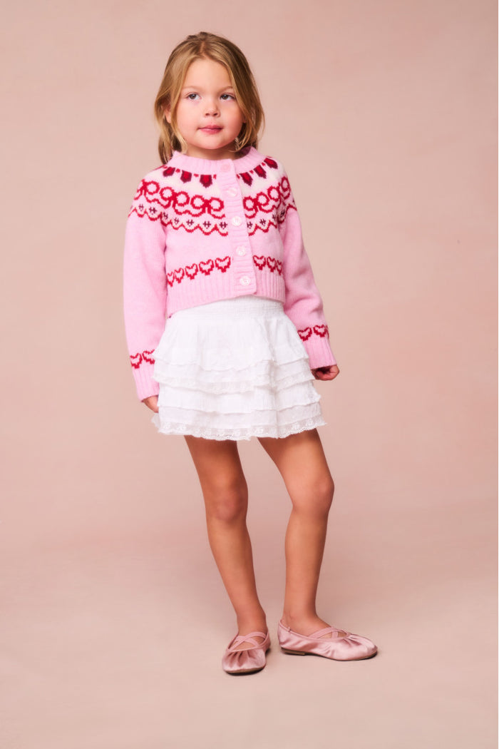 Girls Wrenna Wool Fair Isle Cardigan