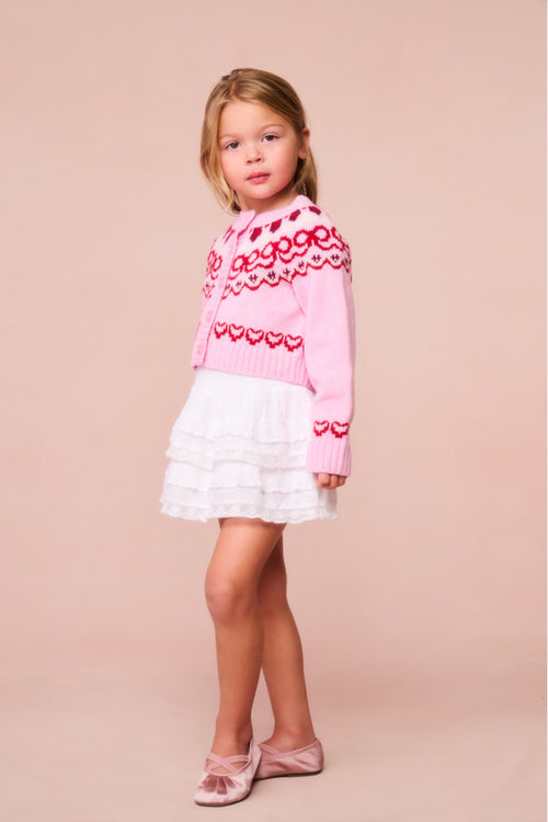 Girls Wrenna Wool Fair Isle Cardigan