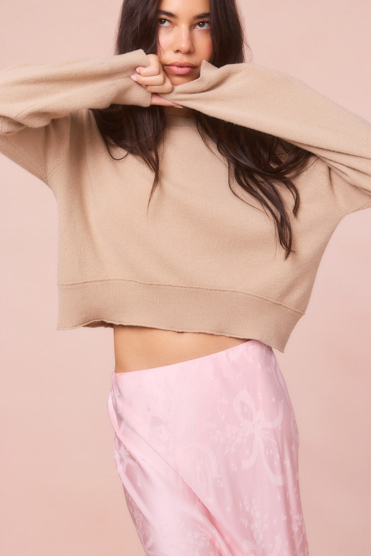 Bellman Cropped Cashmere Pullover