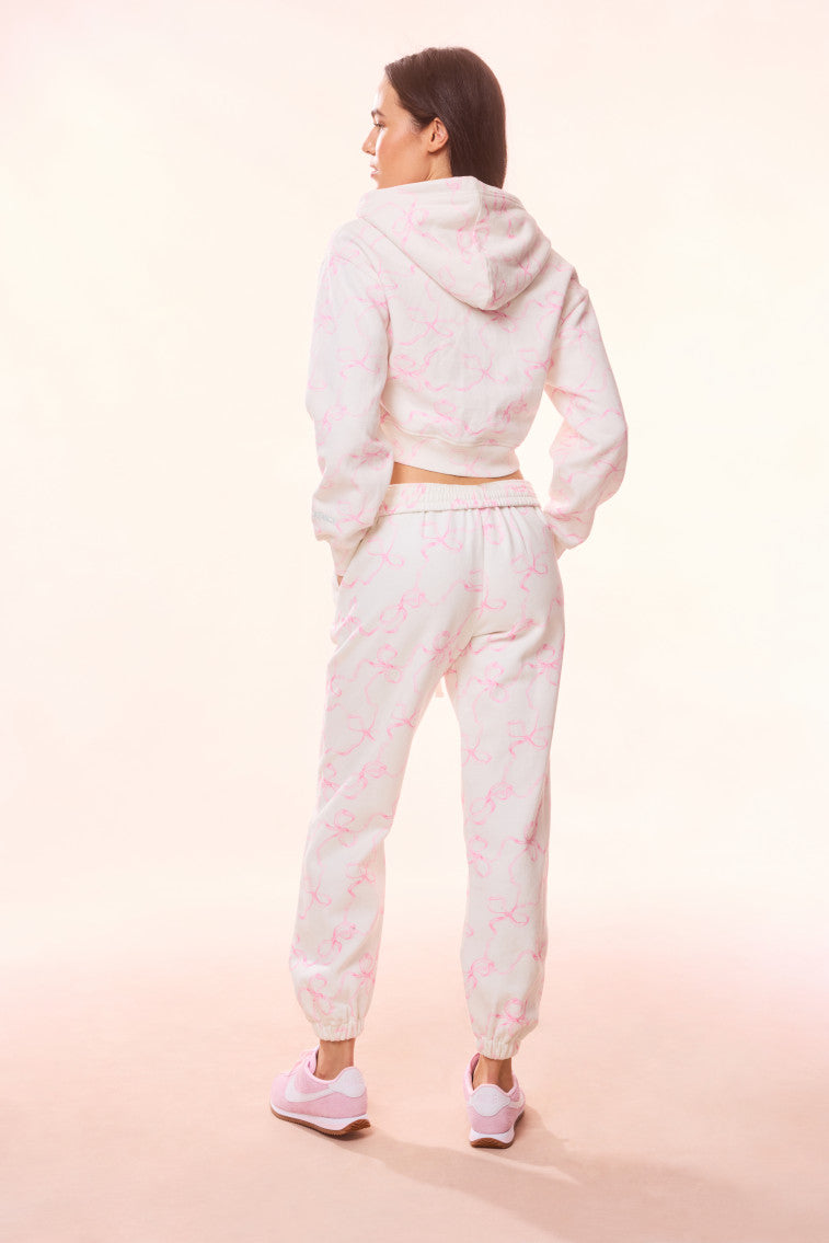 Lillia Cotton Bow Sweatpant