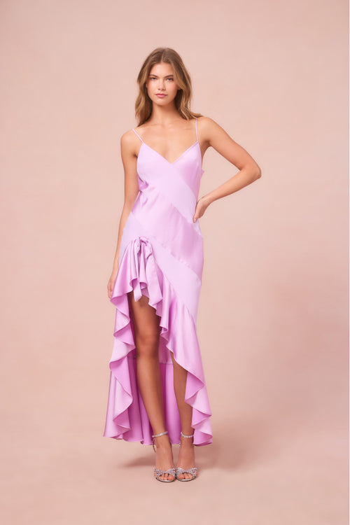 Mallee Satin Asymmetrical Dress