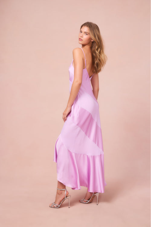 Mallee Satin Asymmetrical Dress