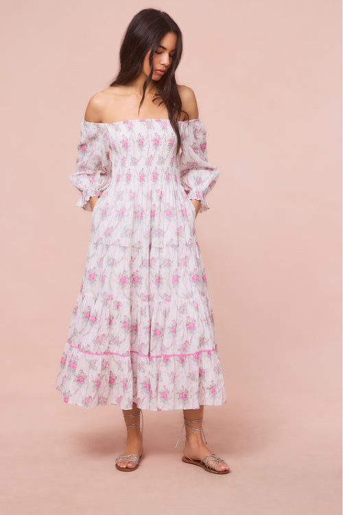 Rigby Cotton Floral Midi Dress