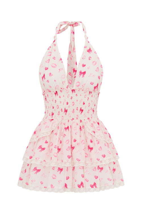 Deanna Valentine Halter Dress