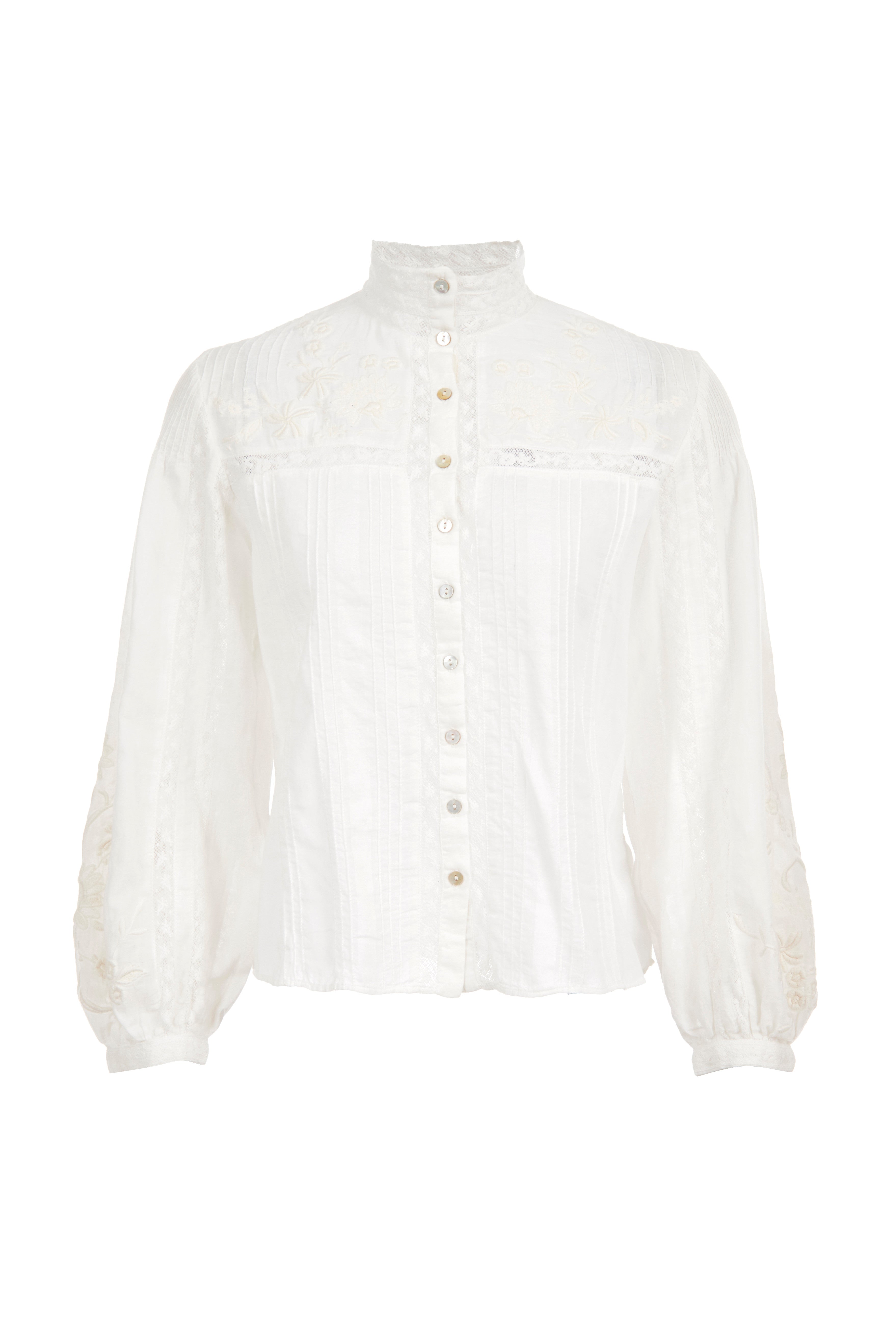 Loveshackfancy 2024 white peasant top