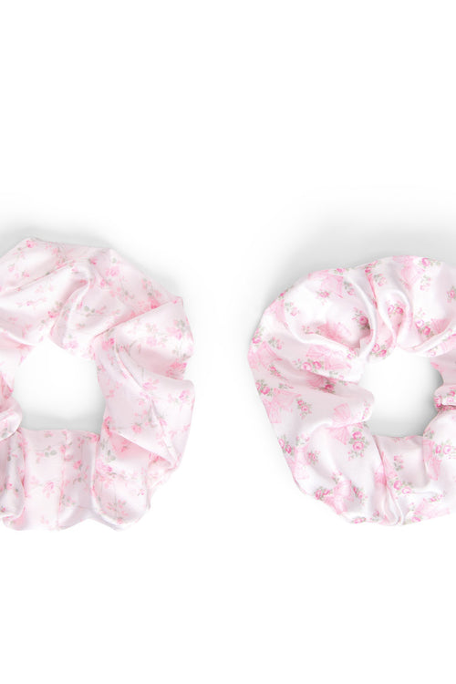 LoveShackFancy x Goody Pink Large Satin Scrunchie Set