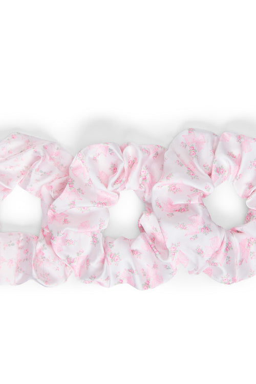 LoveShackFancy x Goody Pink Large Satin Scrunchie Set