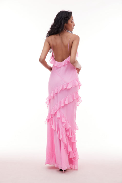 Rialto Silk Maxi Dress- Women's Luxury Designer Dresses | LoveShackFnacy