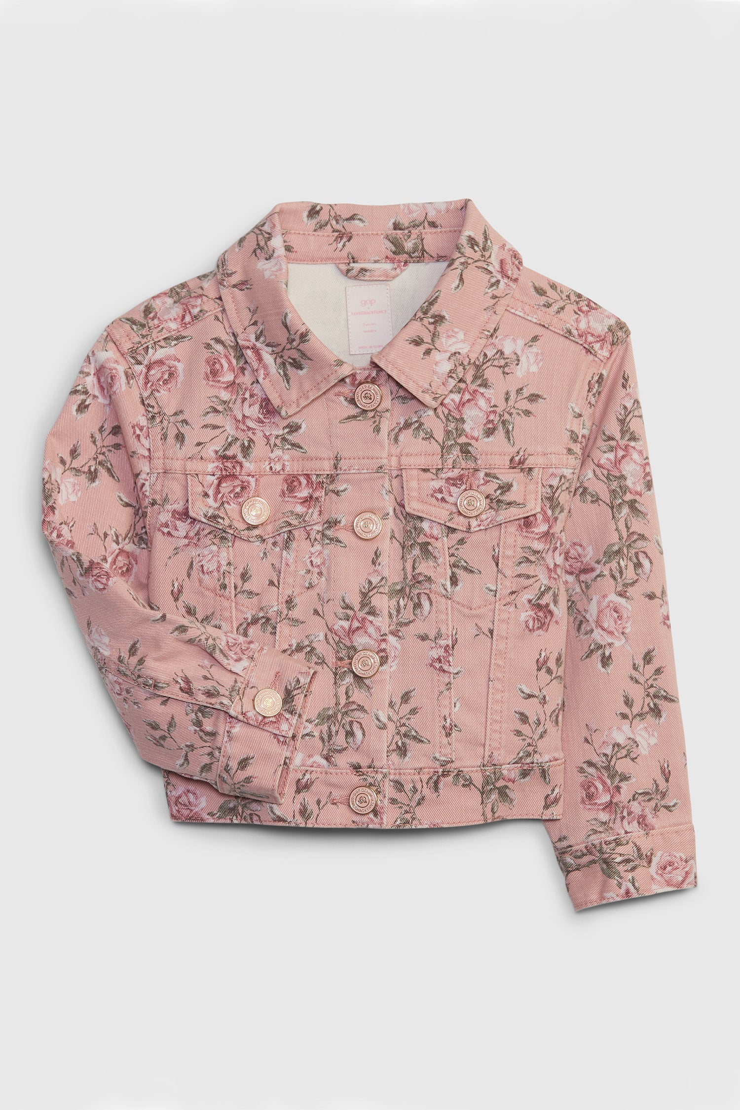 Gap x LoveShackFancy Kids Floral Denim Jacket - Little Girl's Tops