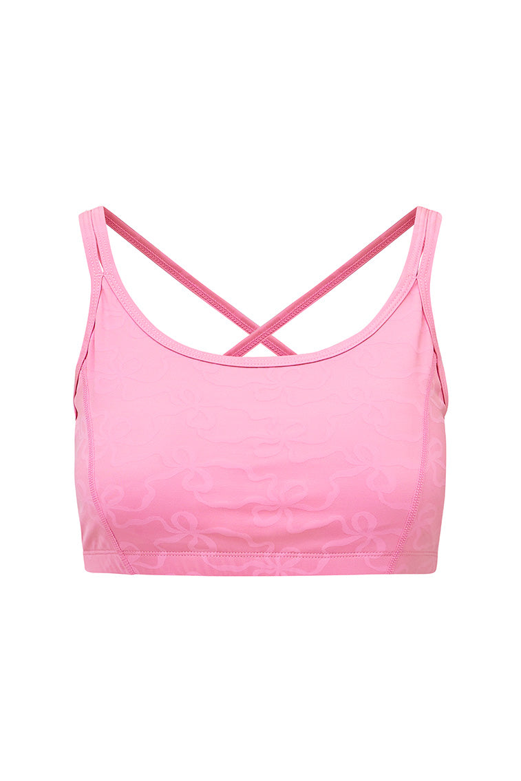 Aiden Bow Print Sports Bra