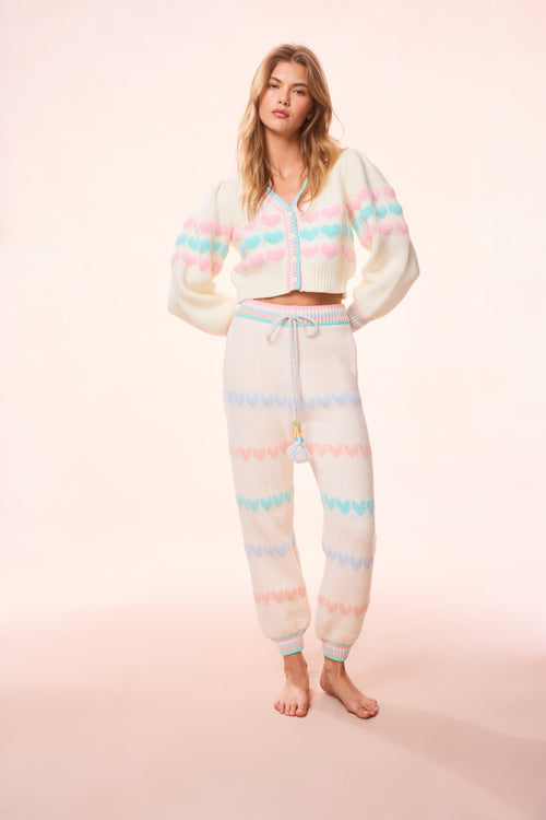 Chabela Re-Edition Heart Knit Sweatpant