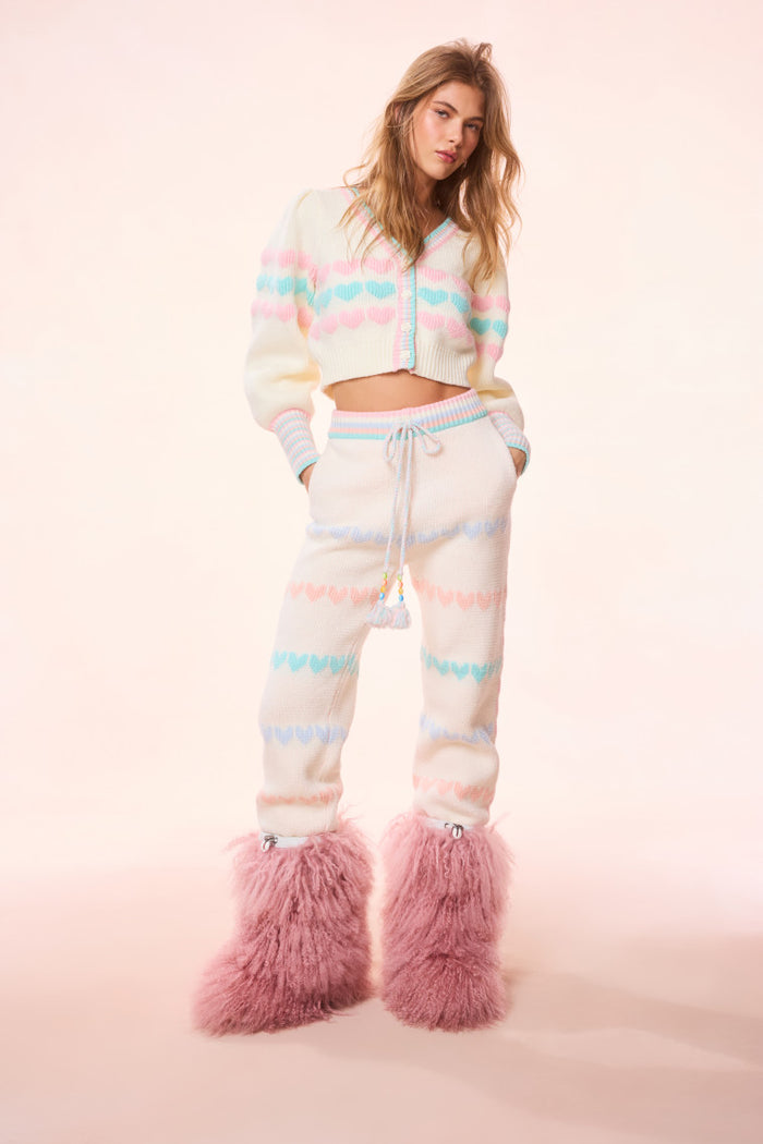 Chabela Re-Edition Heart Knit Sweatpant