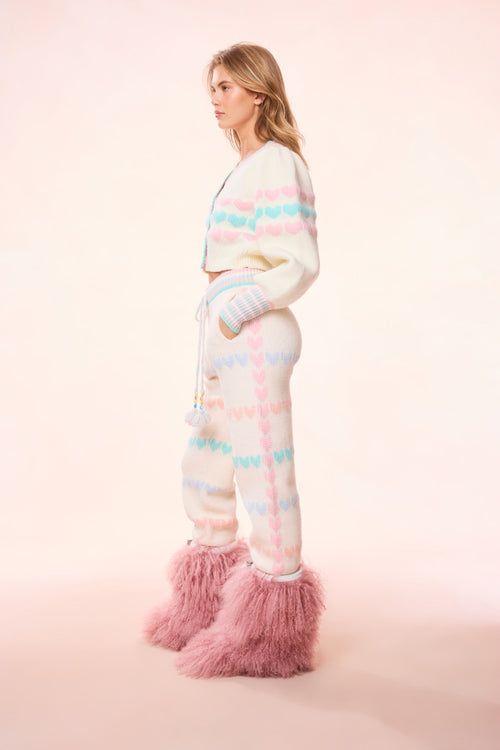 Chabela Re-Edition Heart Knit Sweatpant