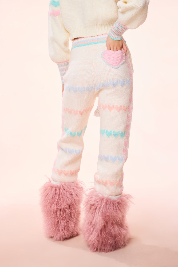 Chabela Re-Edition Heart Knit Sweatpant