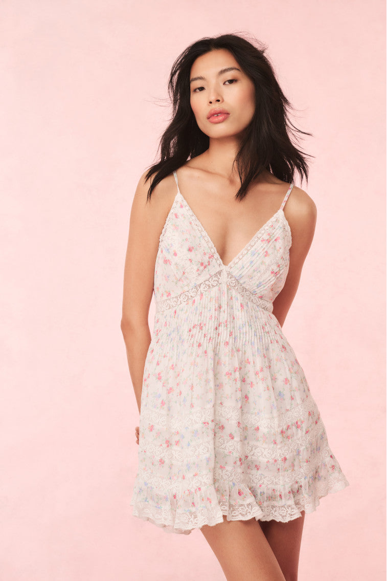 Alonna Cotton Floral Mini Dress