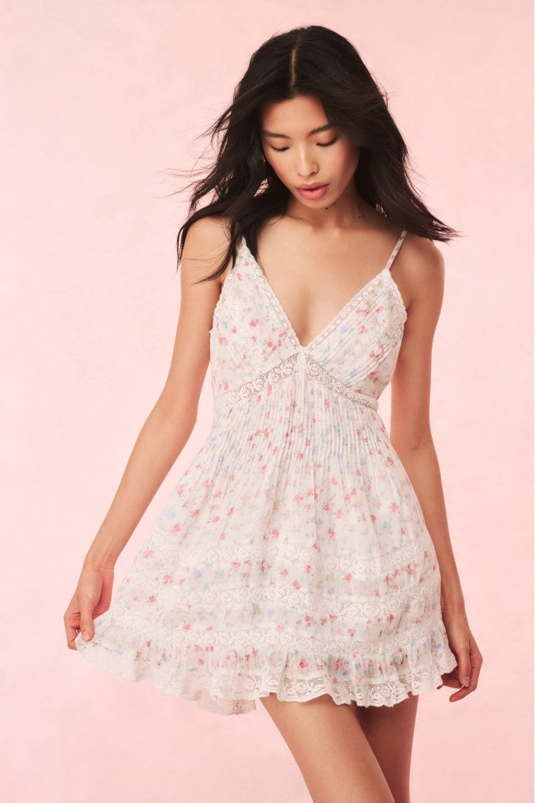 Alonna Cotton Floral Mini Dress