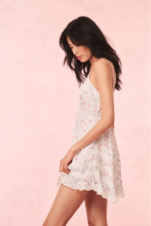 Alonna Cotton Floral Mini Dress