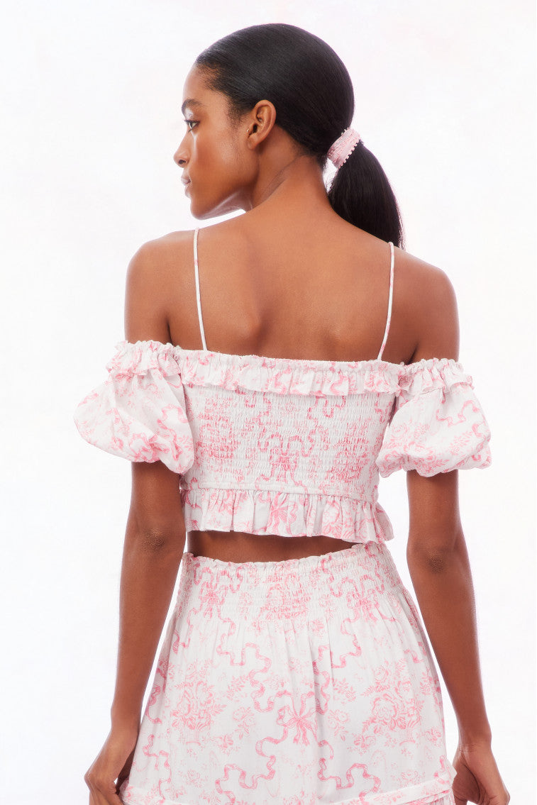 Amille Bow Off-the-Shoulder Top