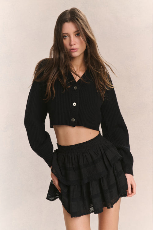 Avignon V-Neck Crop Cardigan