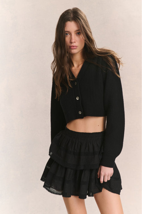 Avignon V-Neck Crop Cardigan