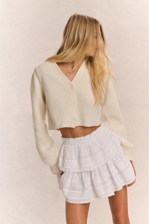 Avignon V-Neck Crop Cardigan