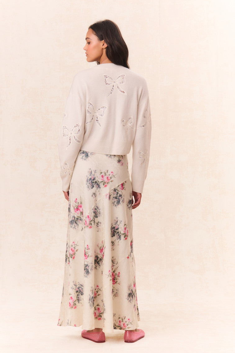 Bertha Silk Floral Maxi Skirt