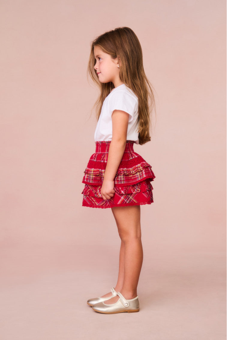 Girls Billie Tartan Mini Skirt