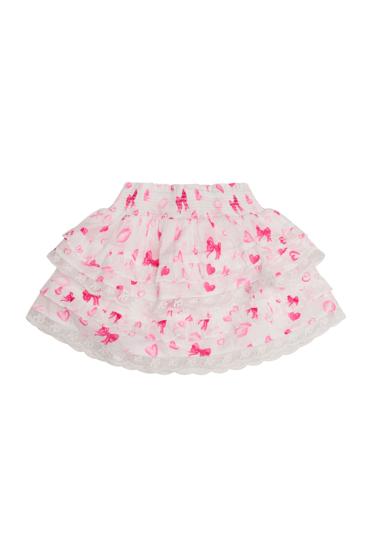 Girls Billie Valentine Ruffle Skirt