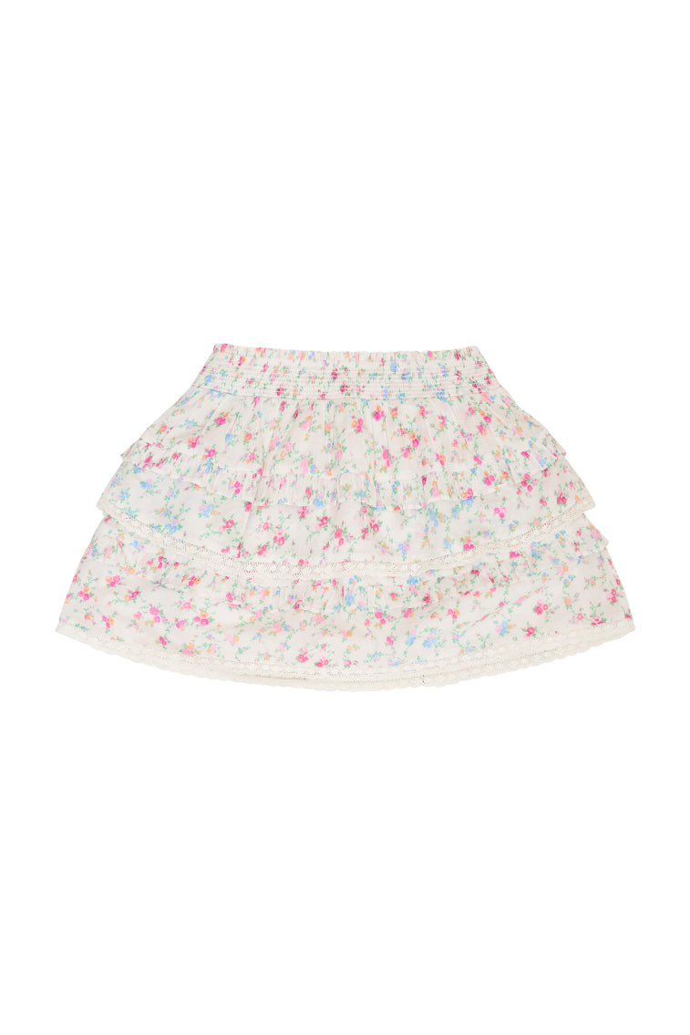 Girls Billie Cotton Floral Skirt