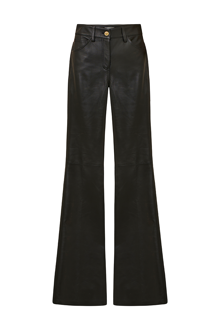 Bordeaux Vegan Leather Pants