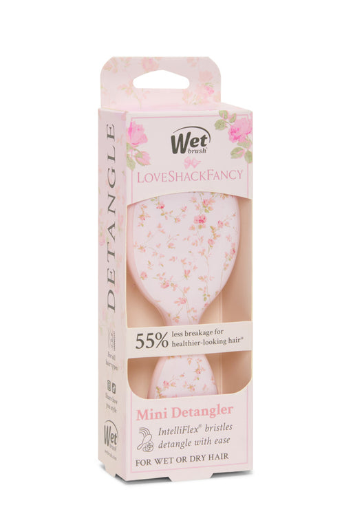 LoveShackFancy x Wet Brush Pink English Ivy Mini Detangler