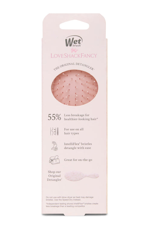 LoveShackFancy x Wet Brush Pink English Ivy Mini Detangler