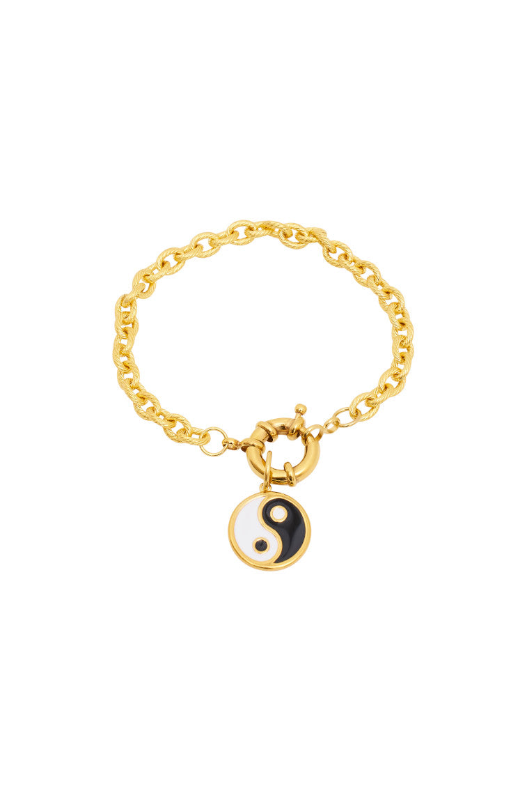 Hypso Yin Yang Charm Bracelet