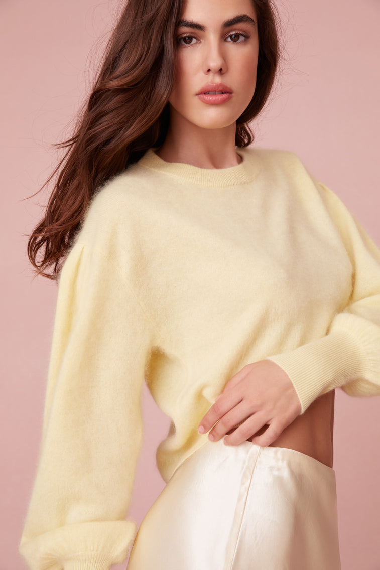 Candela Cashmere Cozy Pullover - Women's Sweaters | LoveShackFancy.com