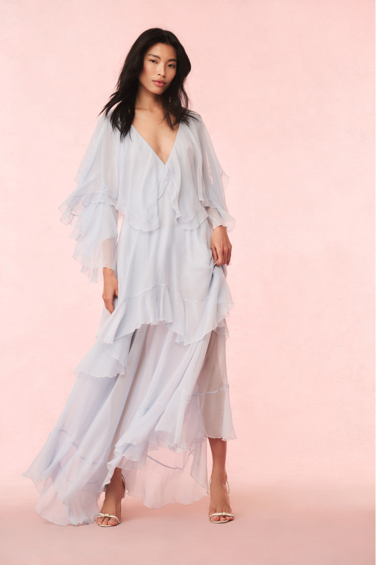 Collia Silk Chiffon Maxi Dress