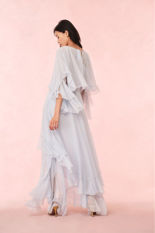 Collia Silk Chiffon Maxi Dress