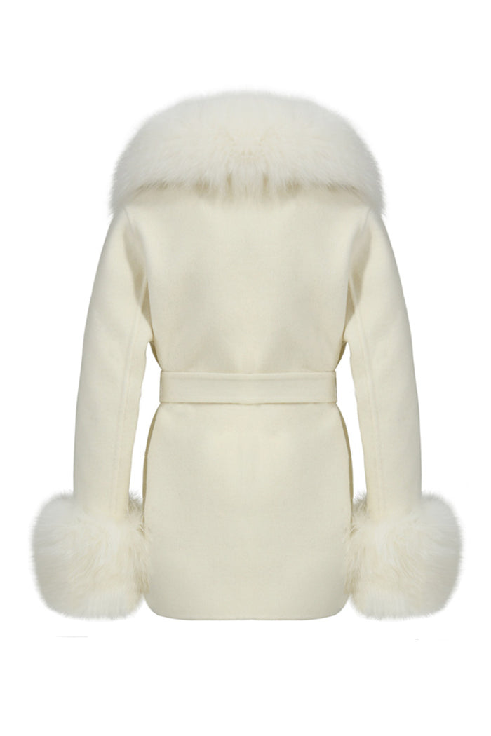 Susanna Chow Girls Mini Jojo Cashmere Fur Coat