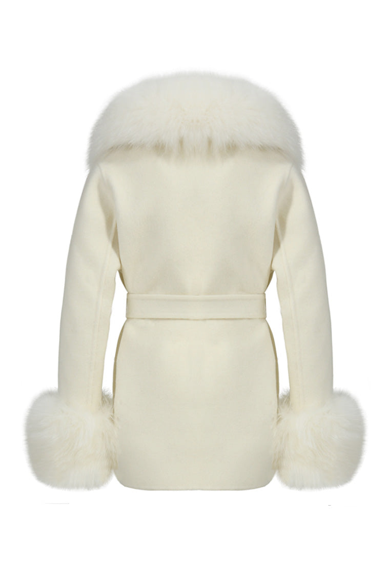 Susanna Chow Girls Mini Jojo Cashmere Fur Coat